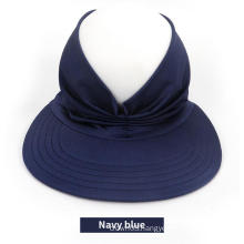 UNIQ Spring and summer new  female sunshade hat female anti-ultraviolet elastic empty top  Turban Hats for woman